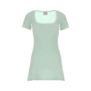 Courreges Women Mint Green Cotton Dress